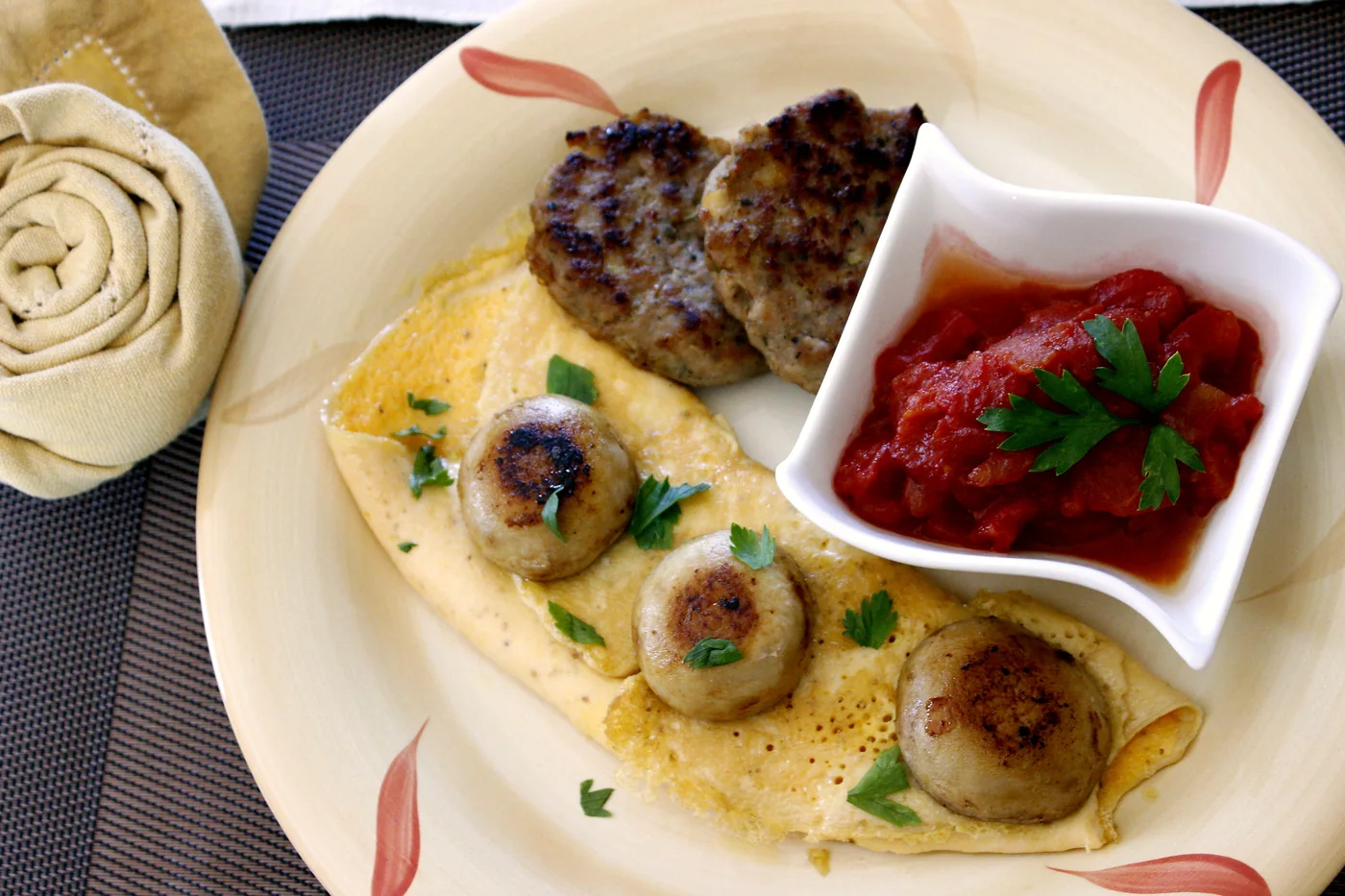 Hot breakfast plate
